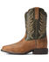 Image #2 - Ariat Boys' Firecatcher Alflafa Western Boots - Broad Square Toe , Brown, hi-res