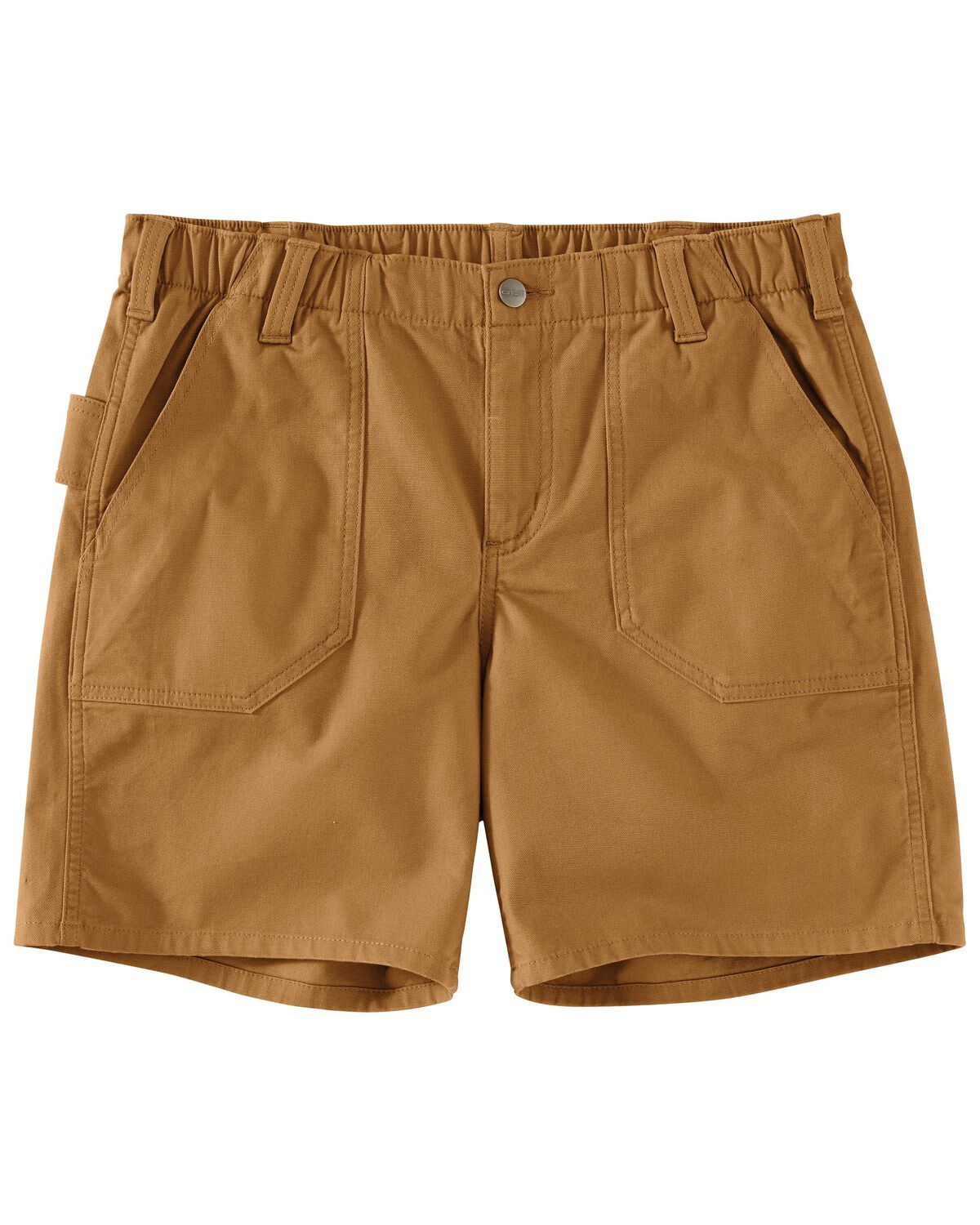 Image #3 - Carhartt Women's Rugged Flex&reg; Relaxed Fit Canvas Work Shorts, Brown, hi-res