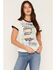 Image #1 - Idyllwind Women's Hell On Heels Short Sleeve Ringer Tee, Cream, hi-res