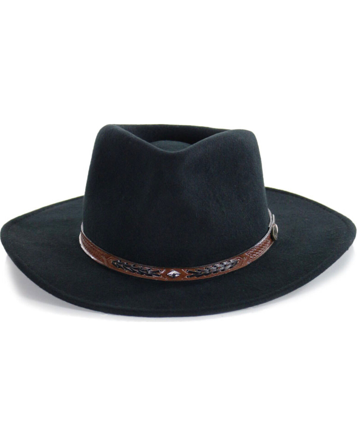 Image #2 - Cody James&reg; Men's Durango Crush Wool Hat, Black, hi-res