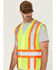 Image #2 - Hawx Men's 2-Tone Mesh Work Vest, Yellow, hi-res