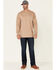 Image #2 - Carhartt Men's Flame Resistant Force Long Sleeve Work T-Shirt - Tall, Beige/khaki, hi-res