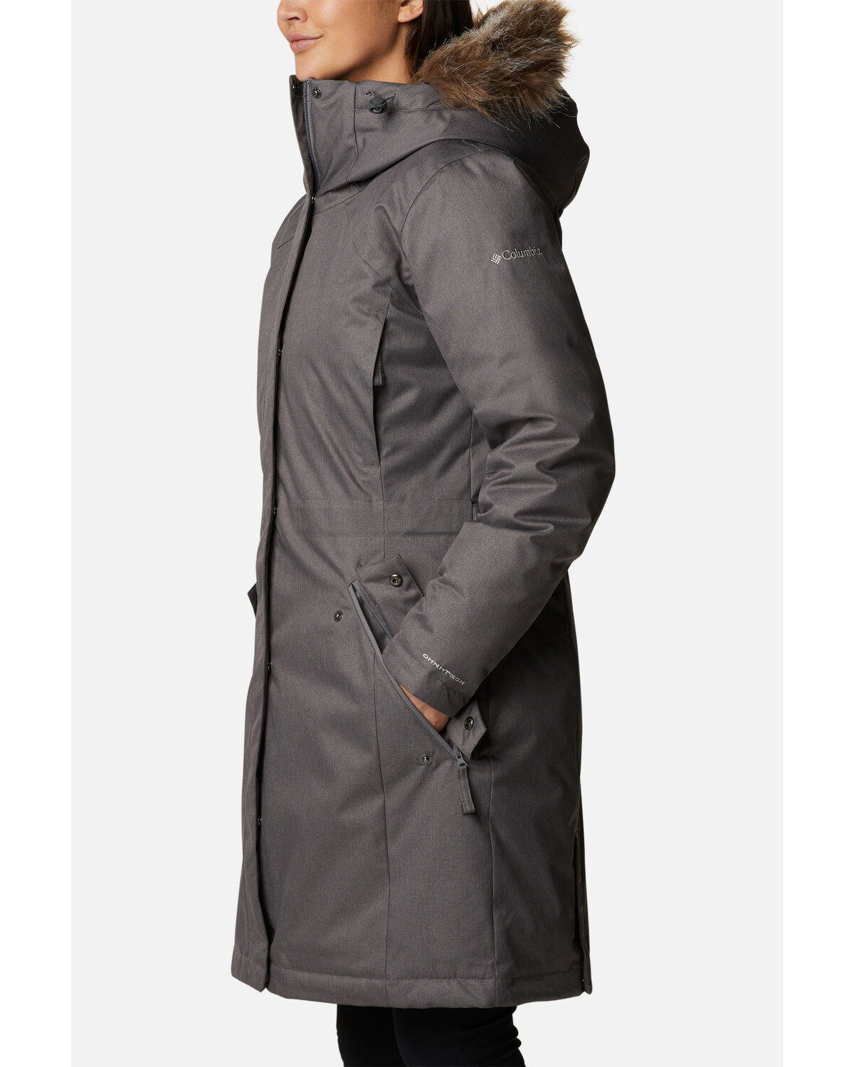 Image #3 - Columbia Women's Grey Juniper Ridge Omni-Heat Infinity Down Parka, Grey, hi-res