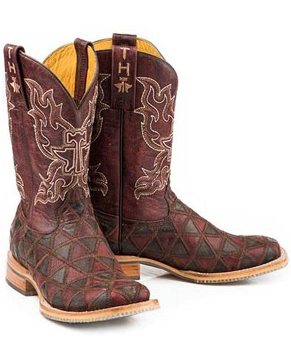 Image #1 - Tin Haul Women's Cute Angel Western Boots - Broad Square Toe, Brown, hi-res