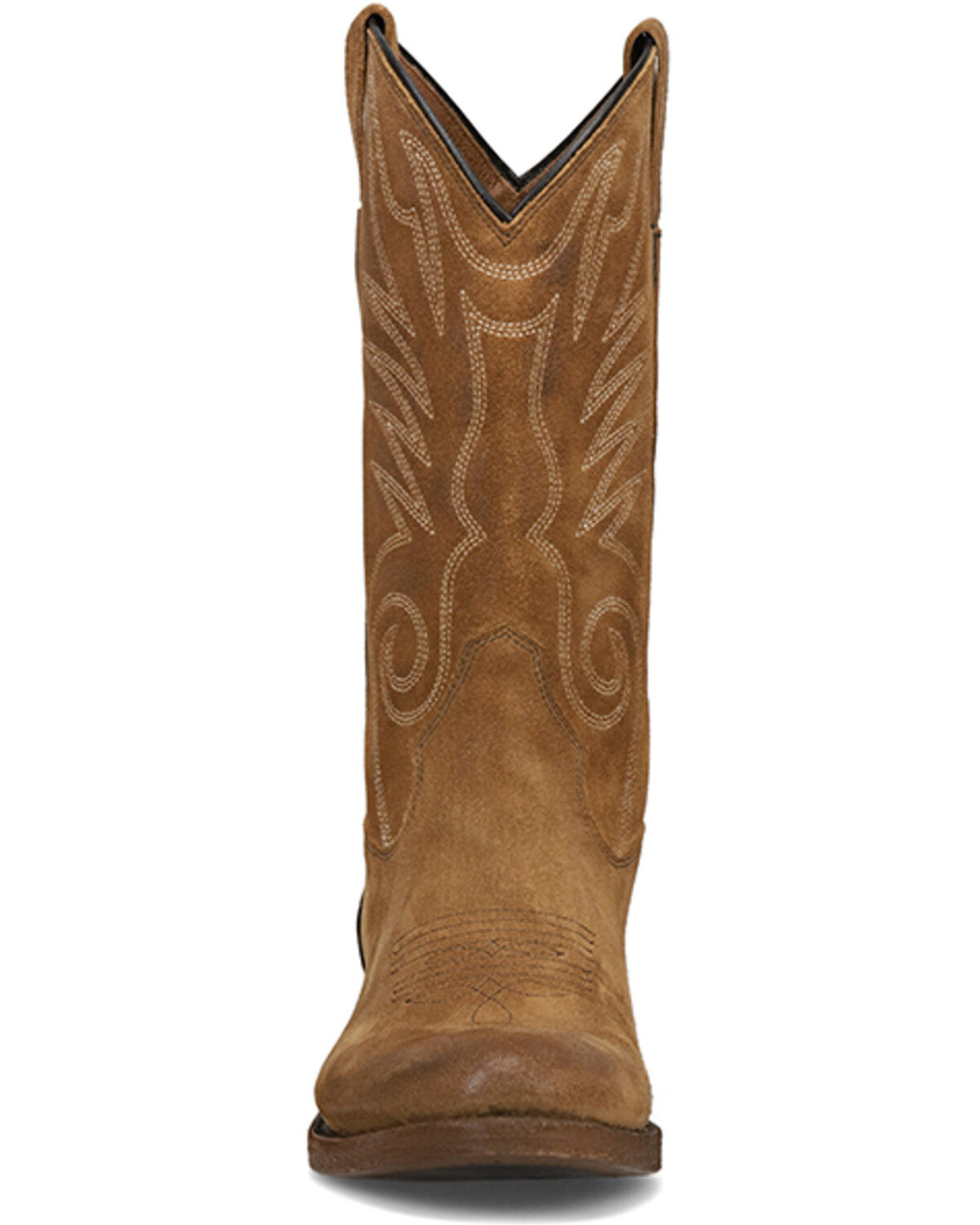 Image #4 - Frye Men's Grady Suede Short Western Boots - Round Toe, Mushroom, hi-res