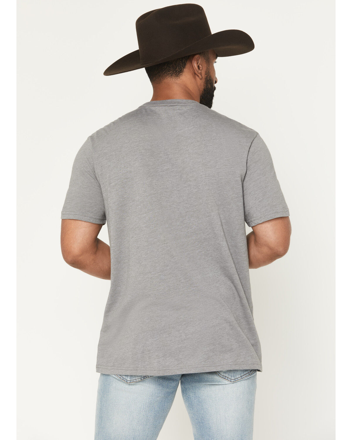 Image #4 - Wrangler Men's Long Live Cowboys Short Sleeve Graphic T-Shirt, Grey, hi-res