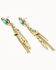 Image #3 - Shyanne Women's Desert Boheme Beaded Necklace and Earring Jewelry Set, Gold, hi-res