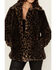 Image #3 - Shyanne Women's Leopard Print Faux Fur Jacket , Charcoal, hi-res