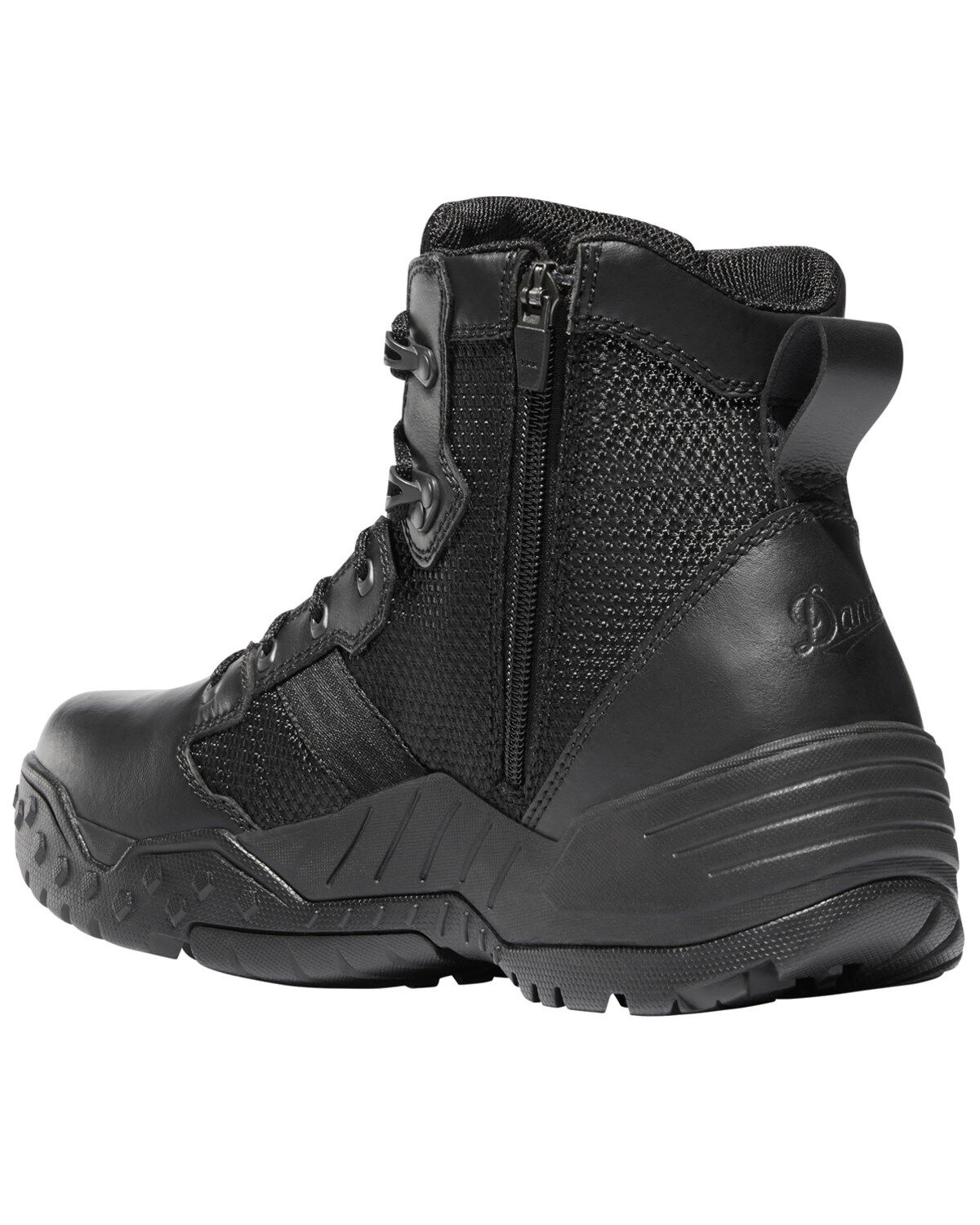 Image #5 - Danner Men's Black Scorch Side Zip 6" Boots - Soft Toe, Black, hi-res
