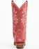 Image #5 - Shyanne Women's Bambi Suede Western Boots - Snip Toe, Red, hi-res