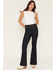 Image #1 - Wrangler X Lainey Wilson Women's Dark Wash High Rise Flare Stretch Denim Jeans, Dark Wash, hi-res