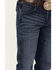 Image #2 - Wrangler Retro Men's Galaxy Dark Wash Stretch Slim Straight Jeans, Blue, hi-res