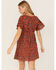 Image #4 - Idyllwind Women's Blossom Court Short Sleeve Mini Dress, Pecan, hi-res
