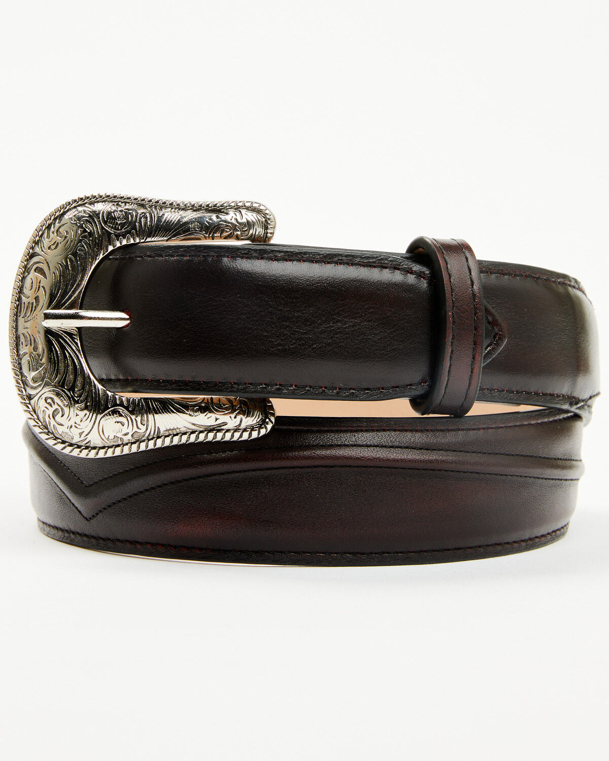 Cody James Black 1978&trade; Men's Smooth Leather Belt, Black Cherry, hi-res