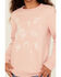 Image #3 - Shyanne Girls' Western Icons Pullover Sweatshirt , Rose, hi-res