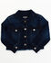 Image #1 - Shyanne Toddler Girls Kent Dark Wash Frayed Denim Jacket , Dark Wash, hi-res