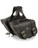 Image #3 - Milwaukee Leather Medium Zip-Off Slanted Throw Over Saddle Bag, Black, hi-res