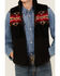 Image #3 - Rock & Roll Denim Boys' Printed Berber Border Print Vest, Black, hi-res