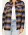 Image #3 - Cleo + Wolf Women's Long Sleeve Button-Down Flannel Boyfriend Shirt , Navy, hi-res