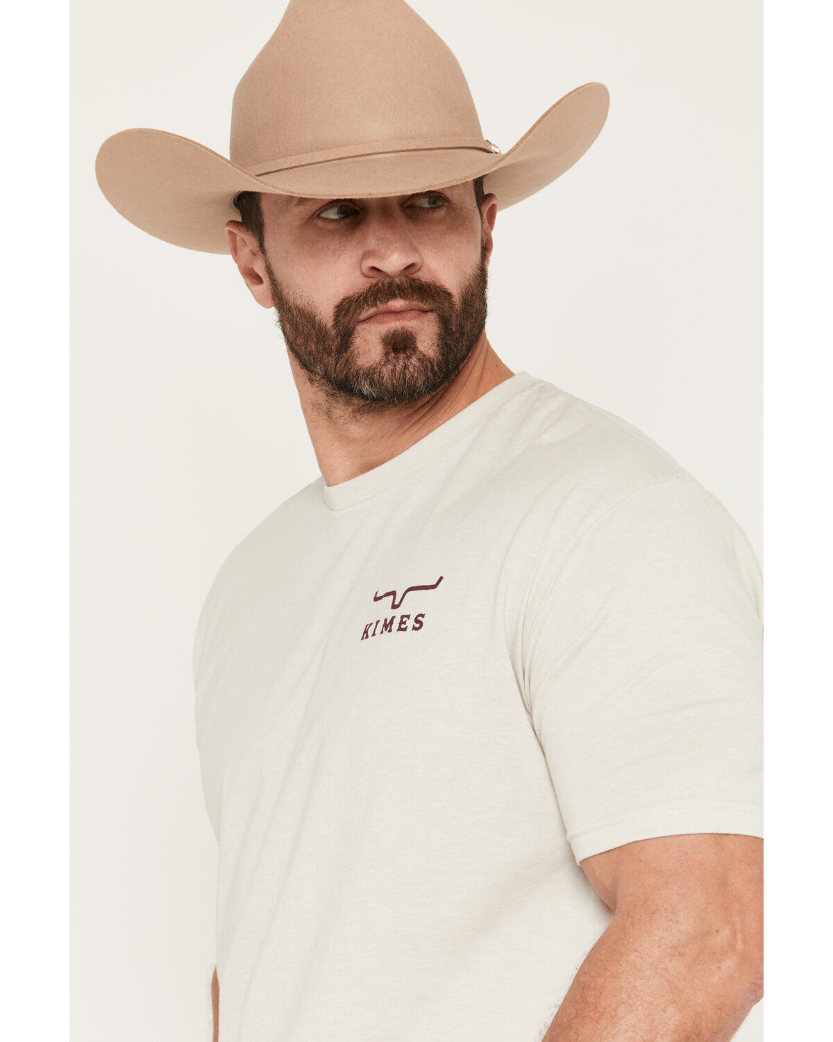 Image #3 - Kimes Ranch Men's Heavy Text Logo Short Sleeve Graphic T-Shirt, Natural, hi-res