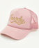 Image #1 - Shyanne Girls' Howdy Foam Ball Cap, Mauve, hi-res