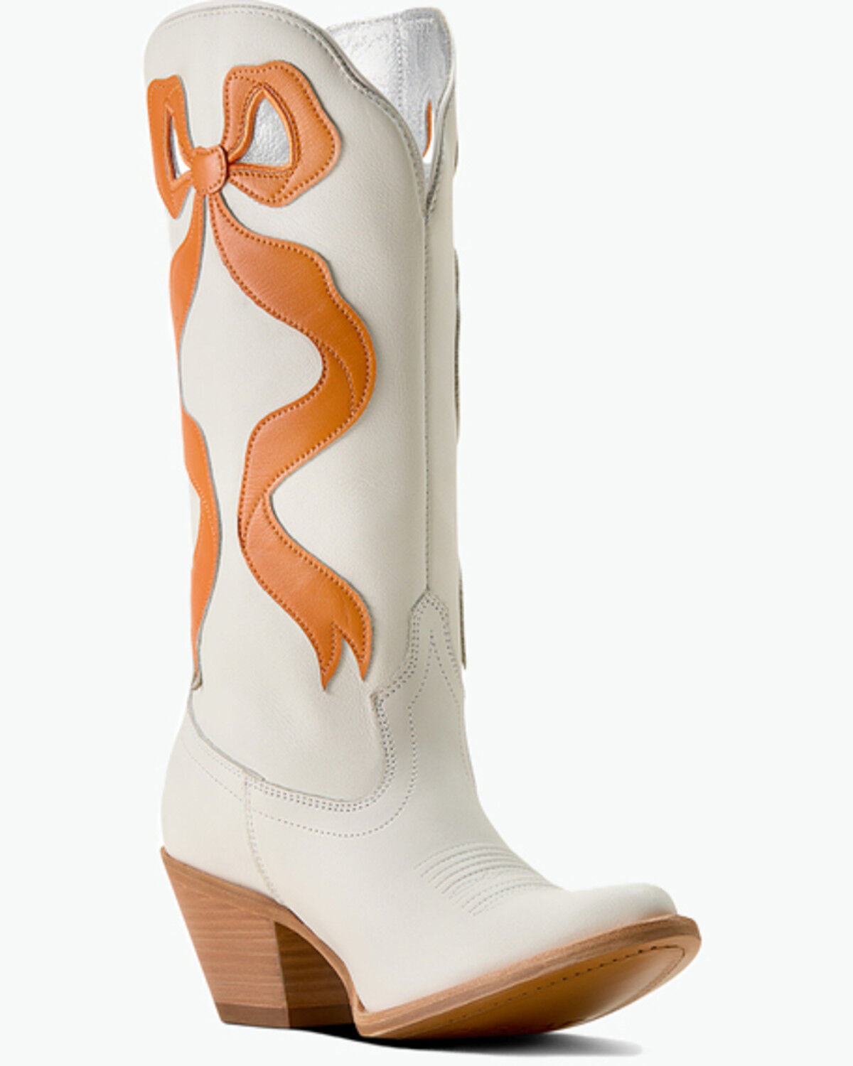 Image #1 - Ariat Women's Beaux Western Boots - Round Toe, White, hi-res