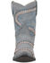 Image #4 - Laredo Women's Fancy Leather Western Boot - Snip Toe, Light Blue, hi-res