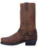 Image #3 - Dingo Dean Harness Boots - Square Toe, Dark Brown, hi-res