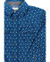 Image #2 - Cody James Toddler Boys' El Paso Geo Print Long Sleeve Snap Western Shirt , Navy, hi-res