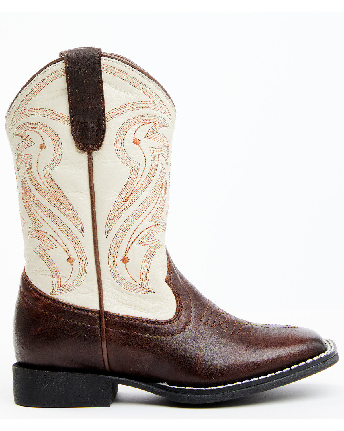 Image #2 - RANK 45&reg; Boys' Austin Western Boots - Broad Square Toe, Ivory, hi-res