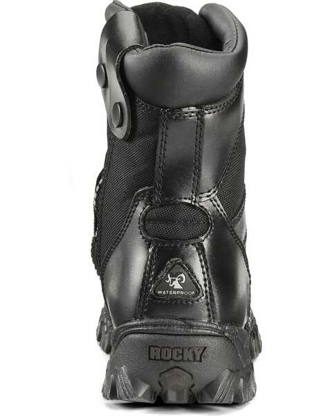 Image #14 - Rocky Men's Alpha Force Zipper Duty Boots, Black, hi-res