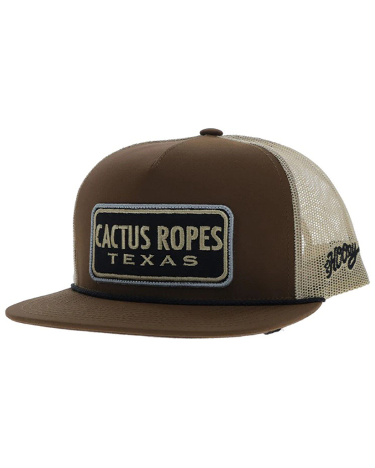 Hooey Men's Cactus Ropes Trucker Cap, Brown, hi-res