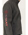 Image #3 - Ariat Men's Logo 2.0 Americana Softshell Jacket, Charcoal, hi-res