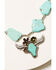 Image #2 - Shyanne Women's Cactus Rose Turquoise Stone Longhorn Pendant Necklace, Multi, hi-res