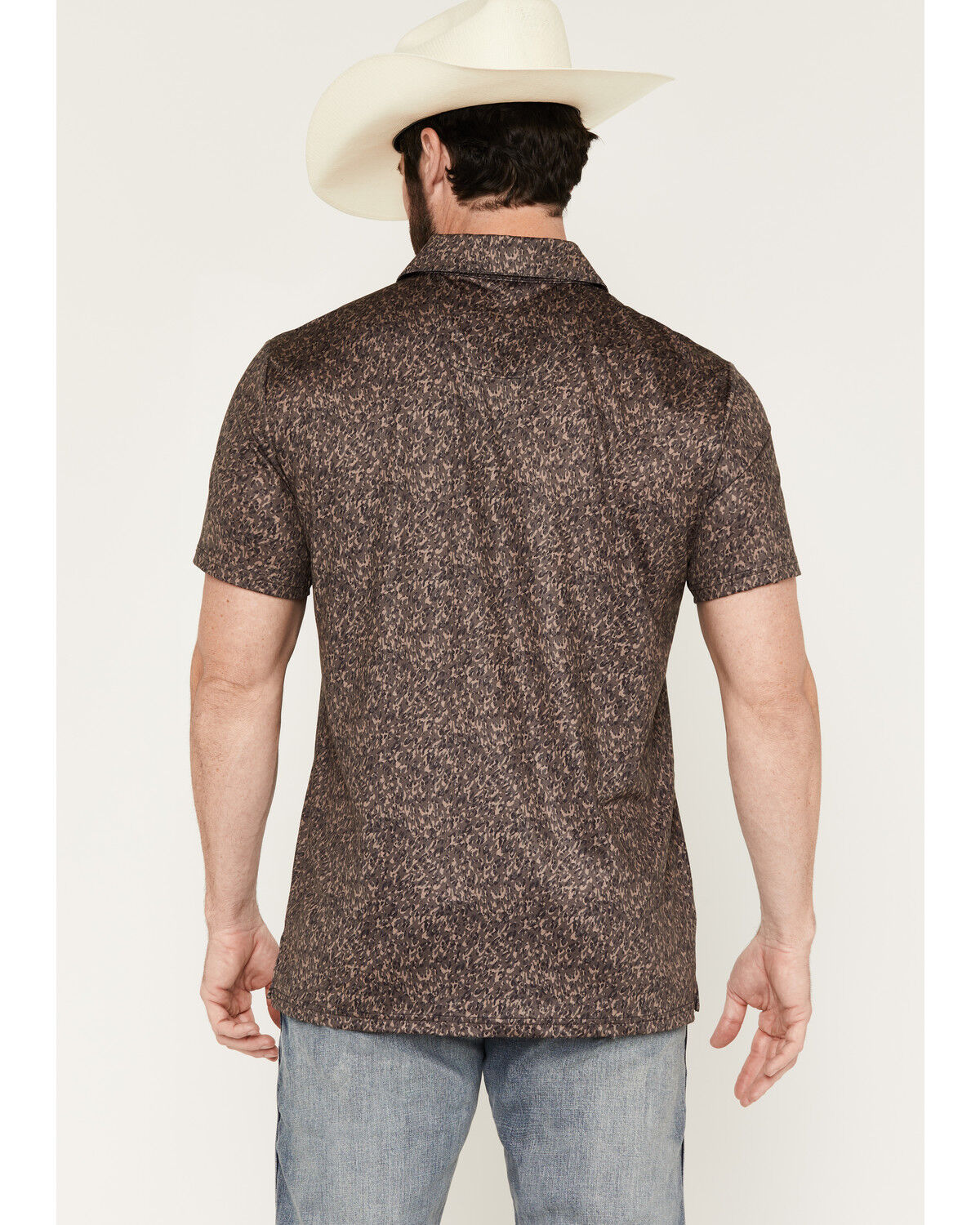 Image #4 - Rock & Roll Denim Men's Camo Print Short Sleeve Button-Down Stretch Polo Shirt, Camouflage, hi-res