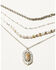 Image #2 - Shyanne Women's Beaded and Pendant Layer Necklace, Silver, hi-res