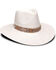 Image #2 - Nikki Beach Women's White Dove Straw Western Fashion Hat, White, hi-res
