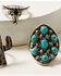 Image #2 - Shyanne Women's Silver & Turquoise Cactus Longhorn 3-Piece Ring Set, Silver, hi-res