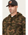 Image #2 - Lucky Brand Workwear Men's Camo Print French Terry Hooded Sweatshirt, Olive, hi-res