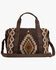 Image #1 - Wrangler Southwestern Print Duffle Bag, Coffee, hi-res