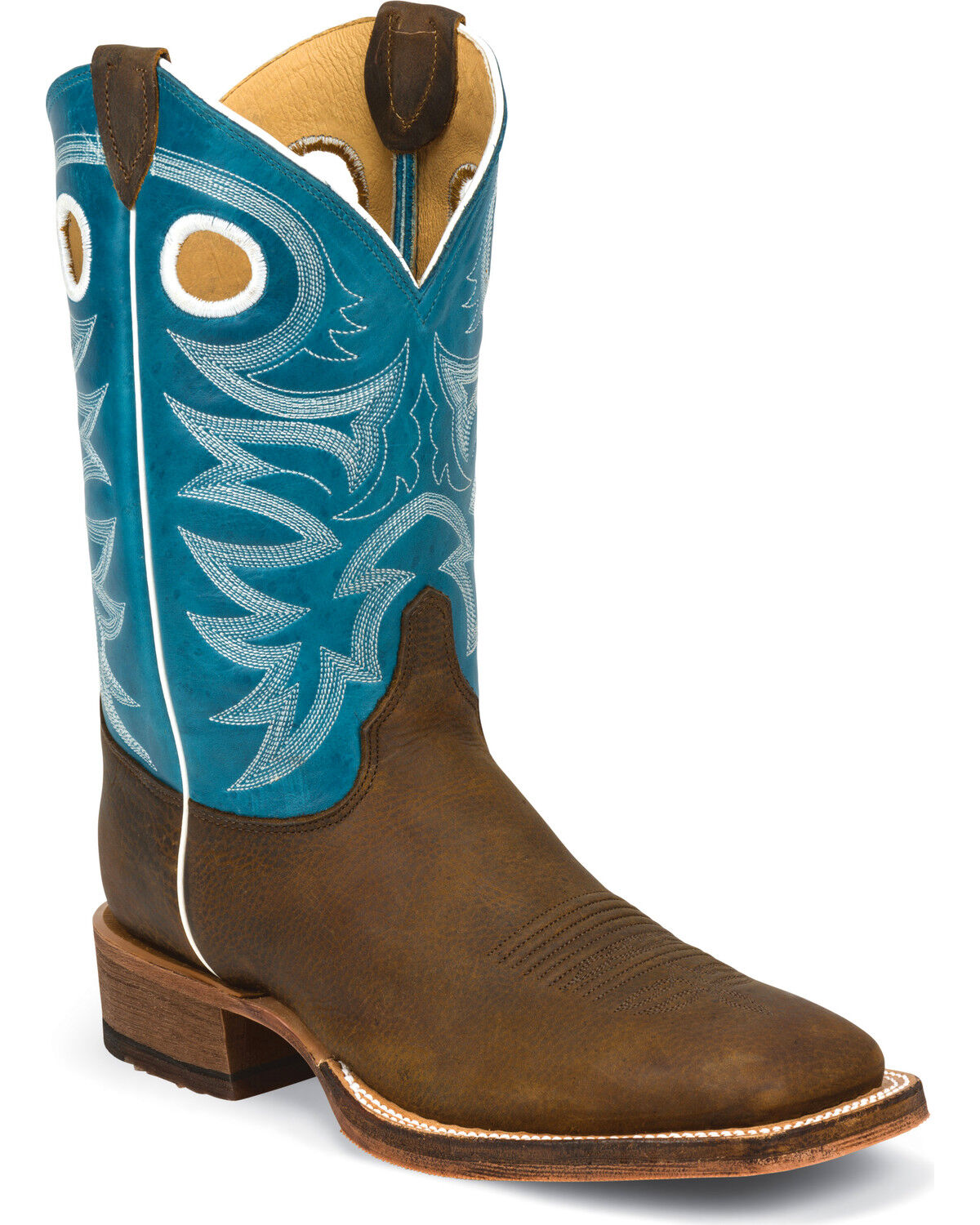 Image #1 - Justin Men's Bent Rail Performance Western Boots - Broad Square Toe, Copper, hi-res