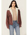 Image #1 - Levi's Women's 90's Corduroy Sherpa Lined Trucker Jacket , Mauve, hi-res