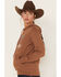 Image #2 - Wrangler Retro Women's Logo Graphic Hoodie, Rust Copper, hi-res