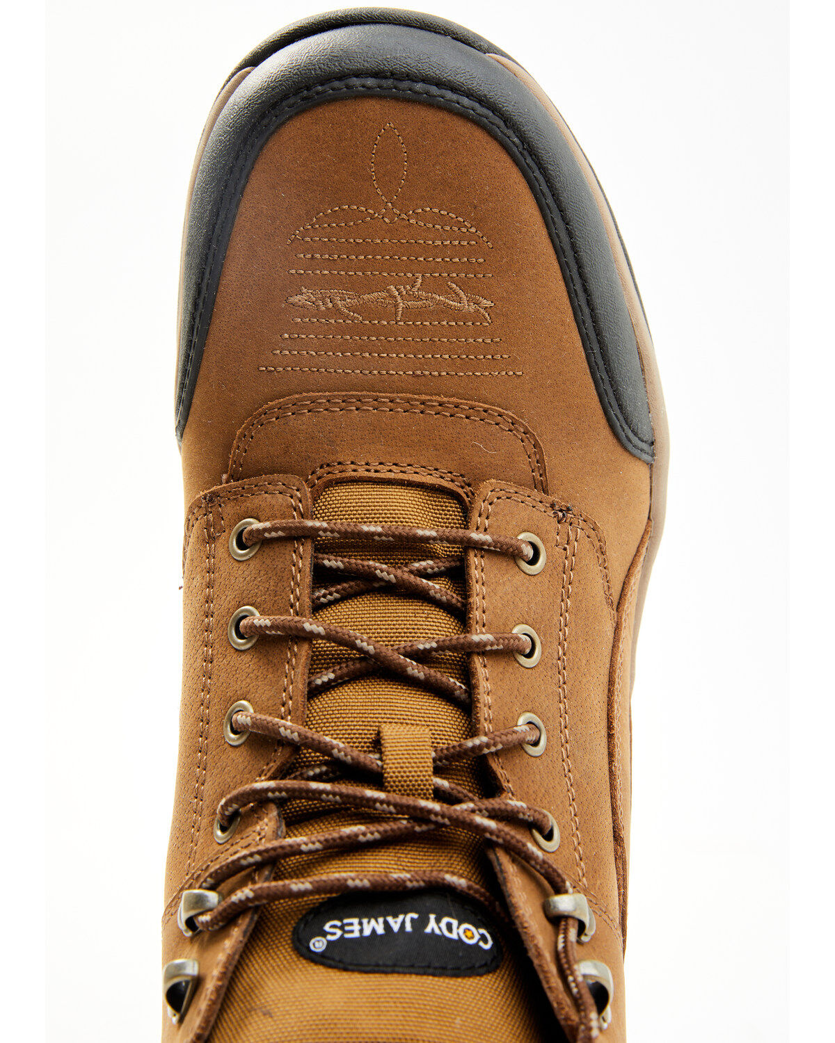 Image #7 - Cody James Men's 5" Endurance Soft Song Shin Buff Lace-Up Work Boots - Soft Toe, Tan, hi-res