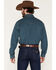 Image #4 - Wrangler Retro Men's Corduroy Solid Long Sleeve Snap Western Shirt, Indigo, hi-res