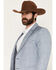 Image #2 - Circle S Men's Fort Worth Sport Coat, Heather Blue, hi-res