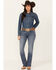Image #1 - Shyanne Women's Shay Mid Rise Bootcut Performance Stretch Denim Jeans, Medium Wash, hi-res