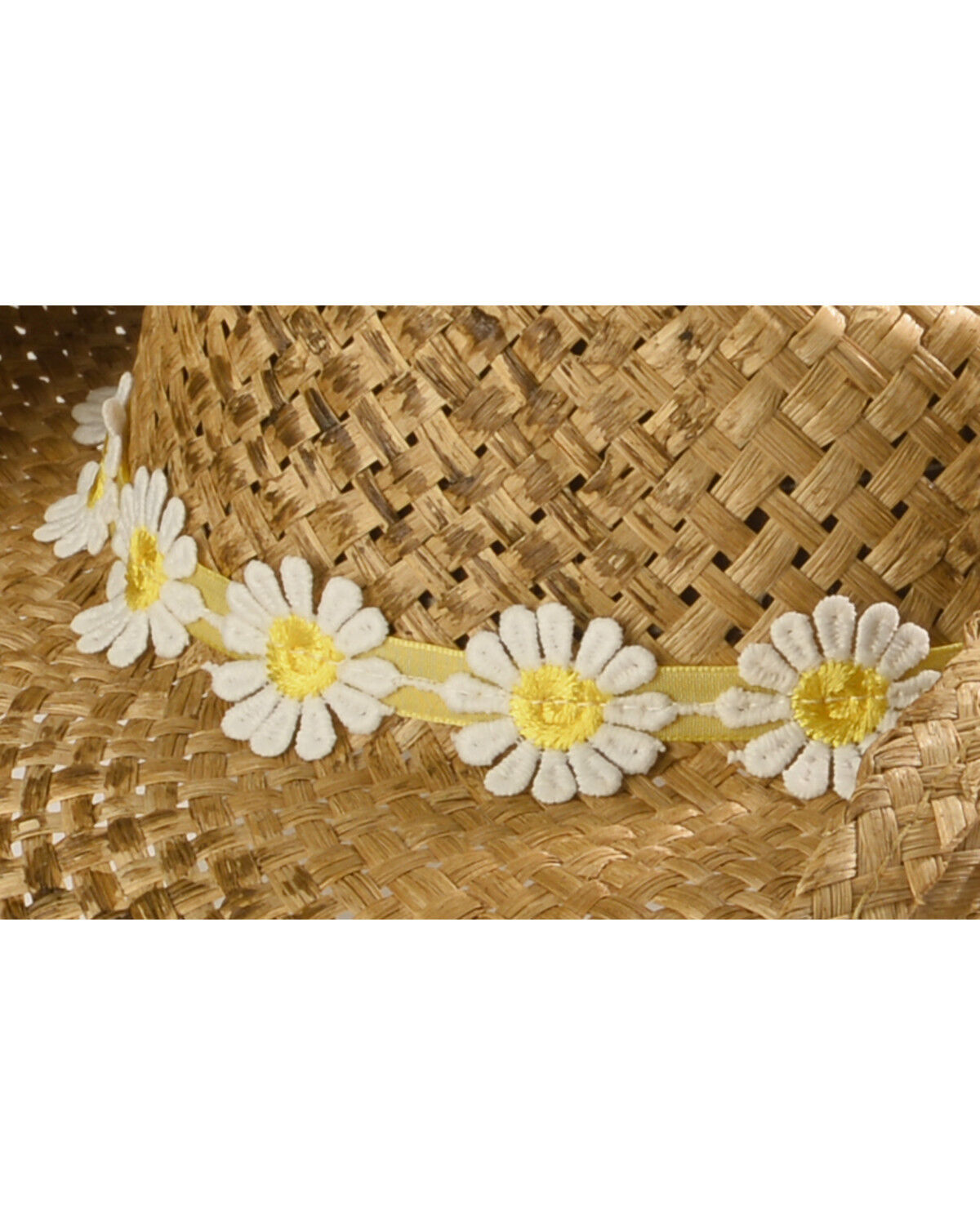 Image #2 - Shyanne&reg; Girls' Daisy Straw Hat, Brown, hi-res