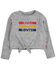 Image #1 - Levi's Toddler Girls' Live In Levi's Graphic Tie-Front Long Sleeve Top, Grey, hi-res