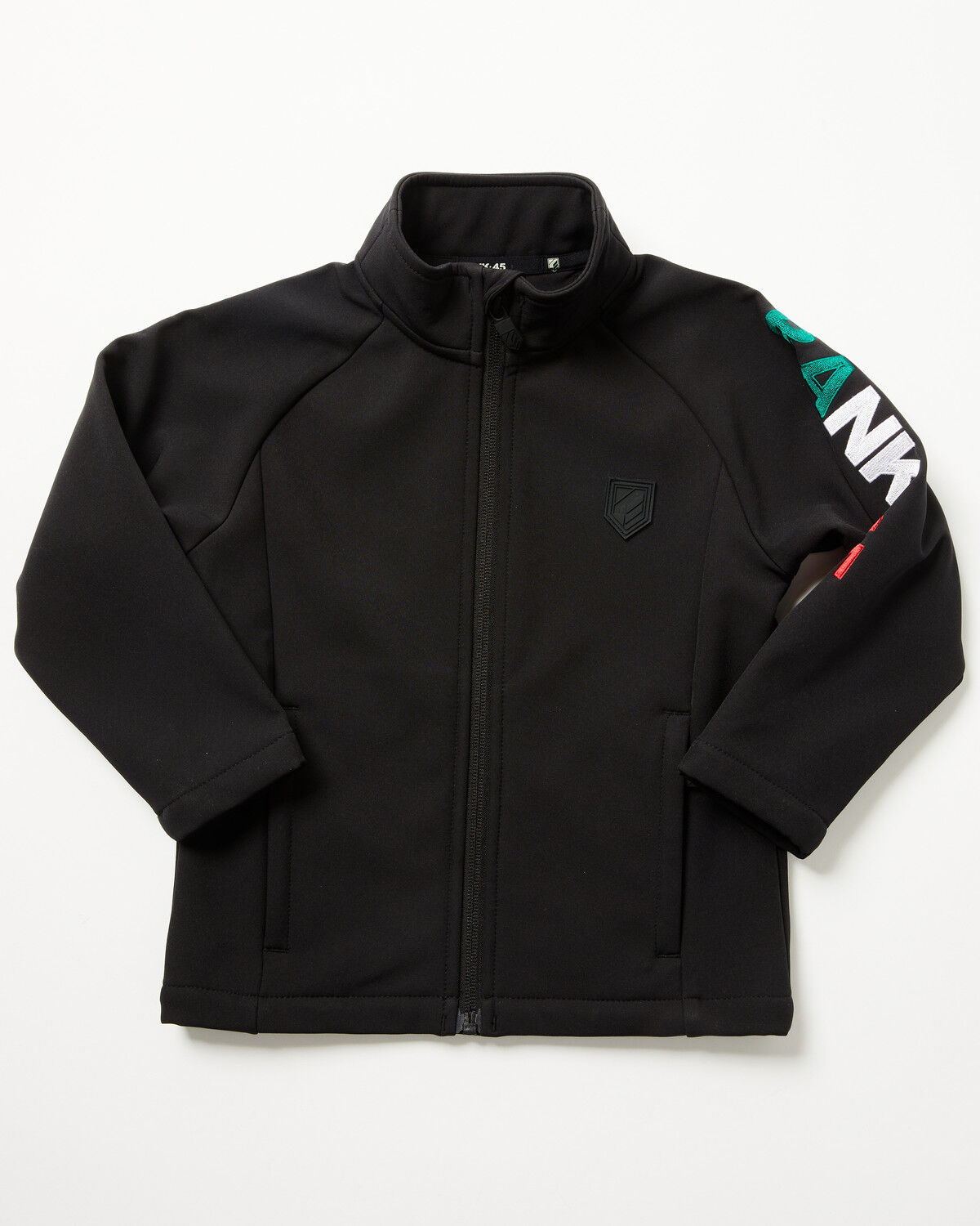 Image #1 - RANK 45&reg; Toddler Boys' Mexico Flag Seal Softshell Jacket, Black, hi-res